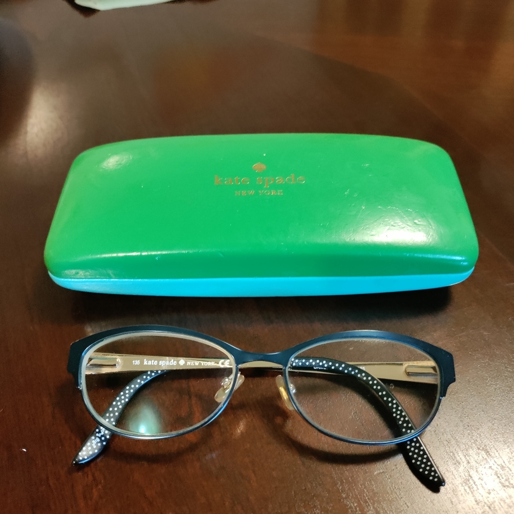 Kate Spade Camelot Blue/Gold Glasses